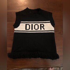 Cropped Sweater Vest ~ fits XS